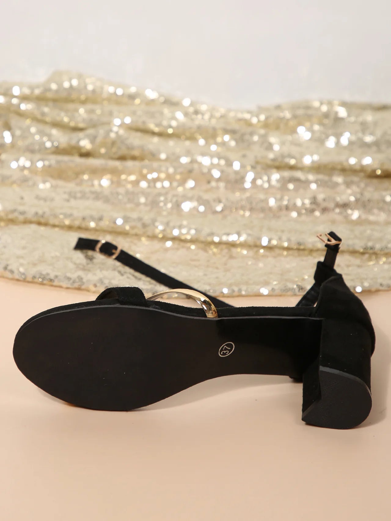 Formal Rear Strap Ankle Strap Party Narrow Band High Heel Sandals
