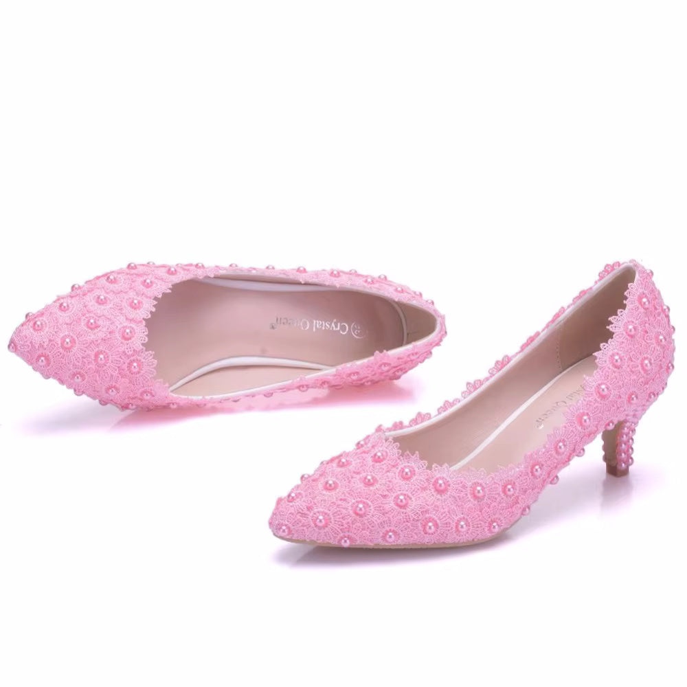 Mules Stilettos High Heels Bridal Shoes Pumps Sandals