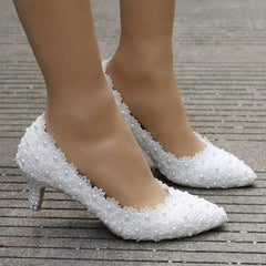 Mules Stilettos High Heels Bridal Shoes Pumps Sandals