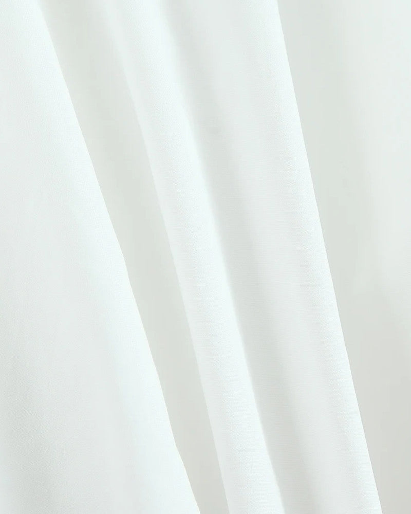 Halter Corset Detail A Line Dress White