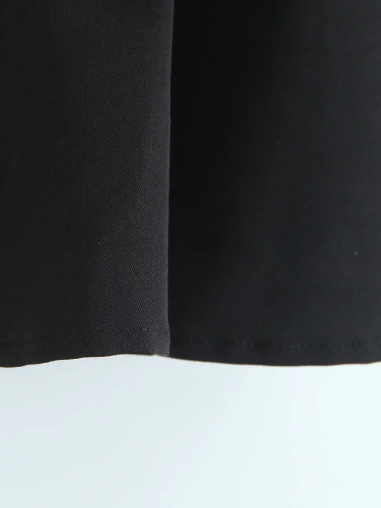 Halter Corset Skater Dress Black