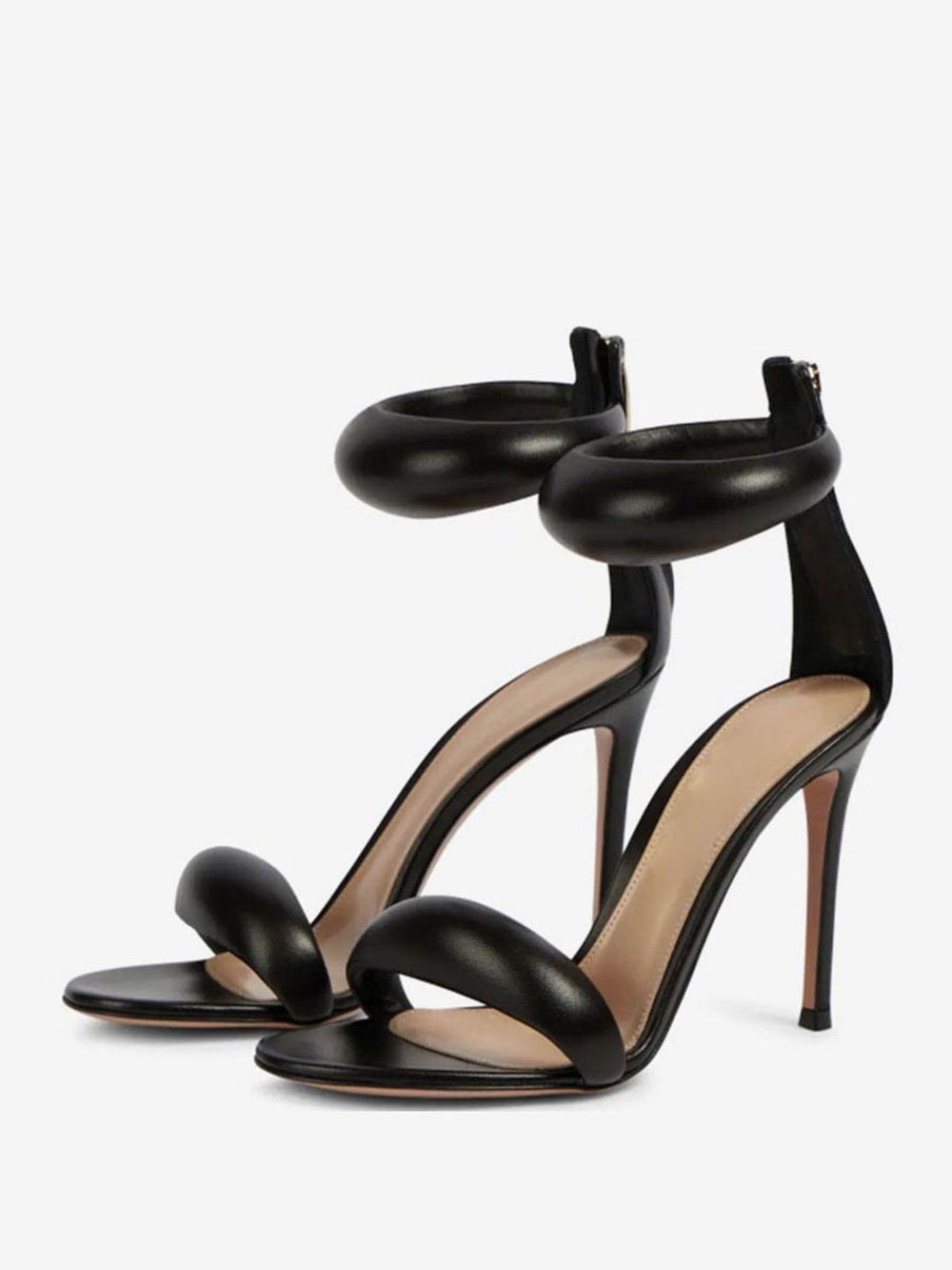 High Heel Women Open Toe Metallic Ankle Strap Prom Sandals