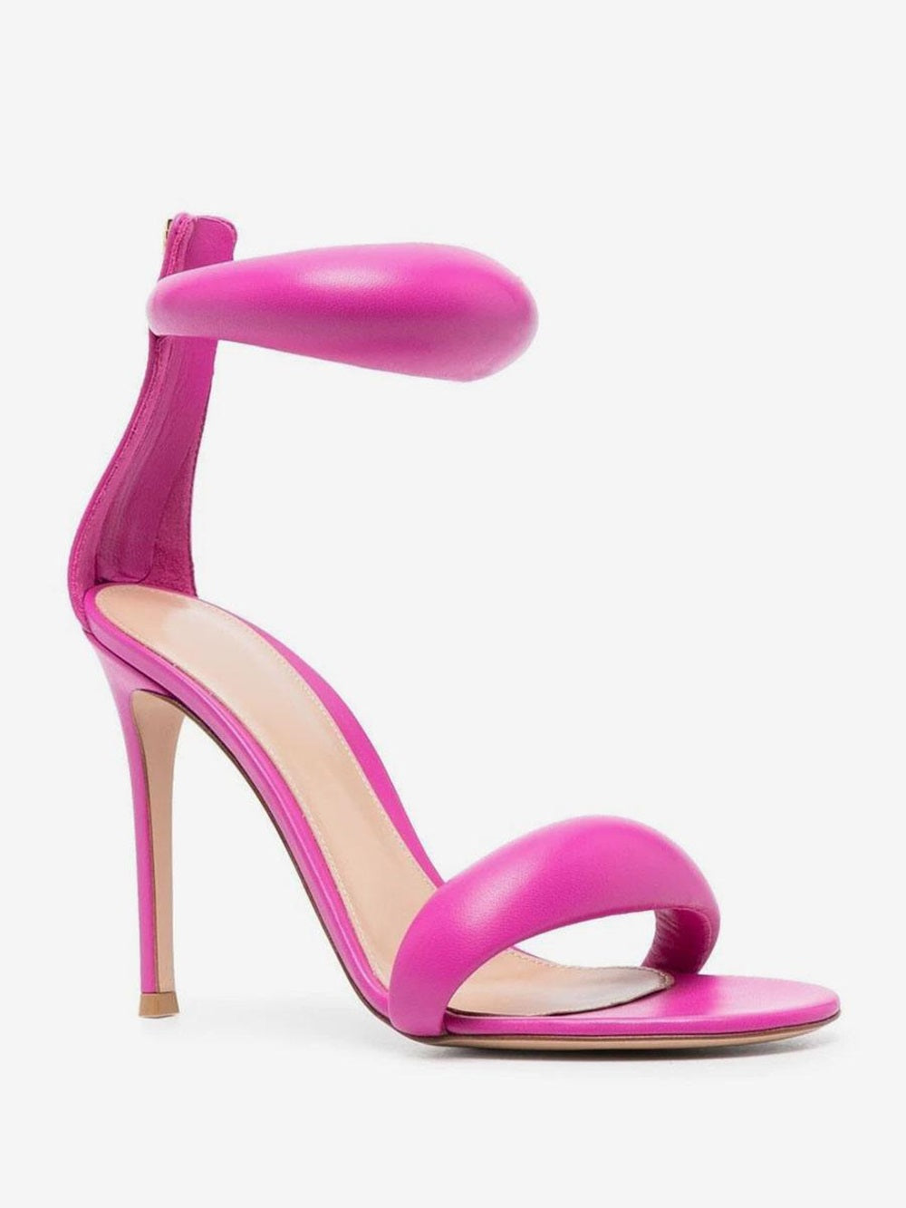 High Heel Women Open Toe Metallic Ankle Strap Prom Sandals