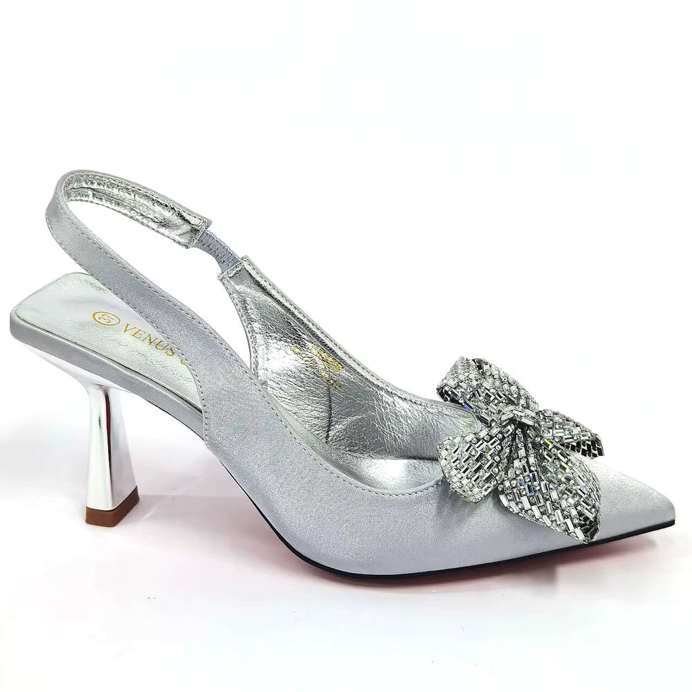 Hollow Design Shoes Matching Bag in Comfortable Sandals for Party