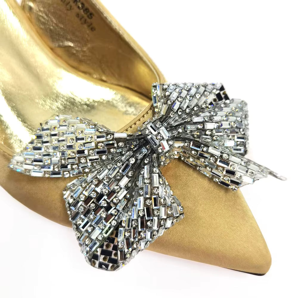 Hollow Design Shoes Matching Bag in Comfortable Sandals for Party