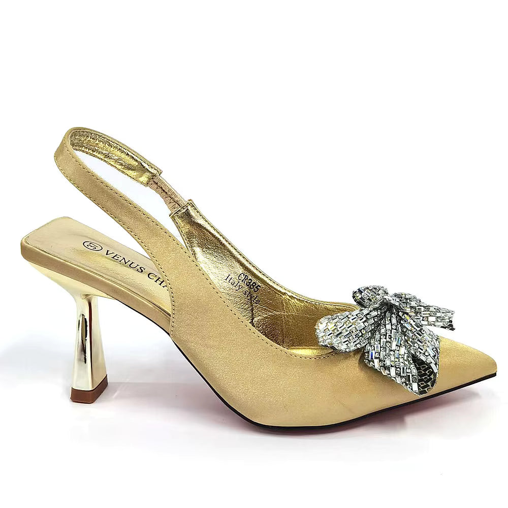 Hollow Design Shoes Matching Bag in Comfortable Sandals for Party