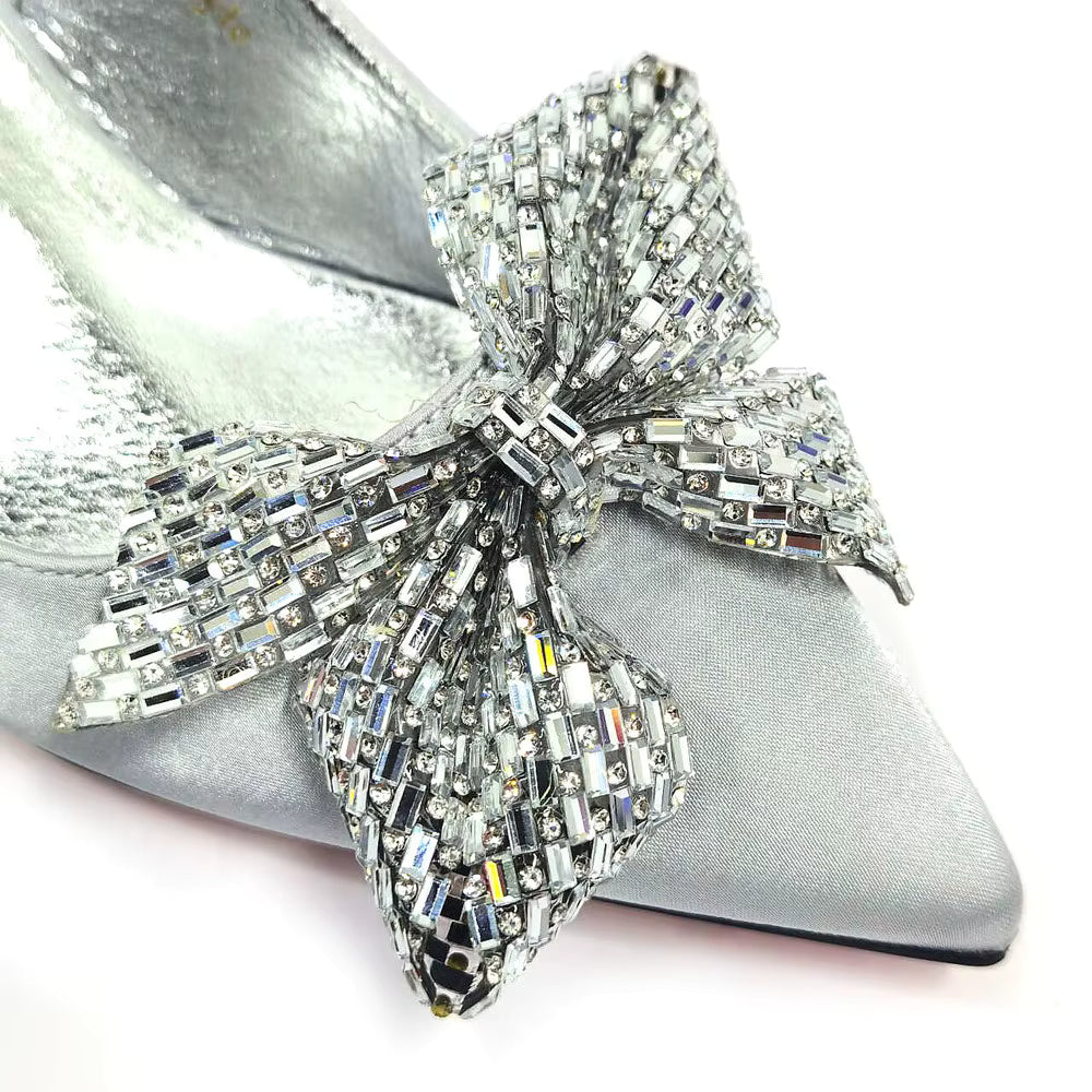 Hollow Design Shoes Matching Bag in Comfortable Sandals for Party