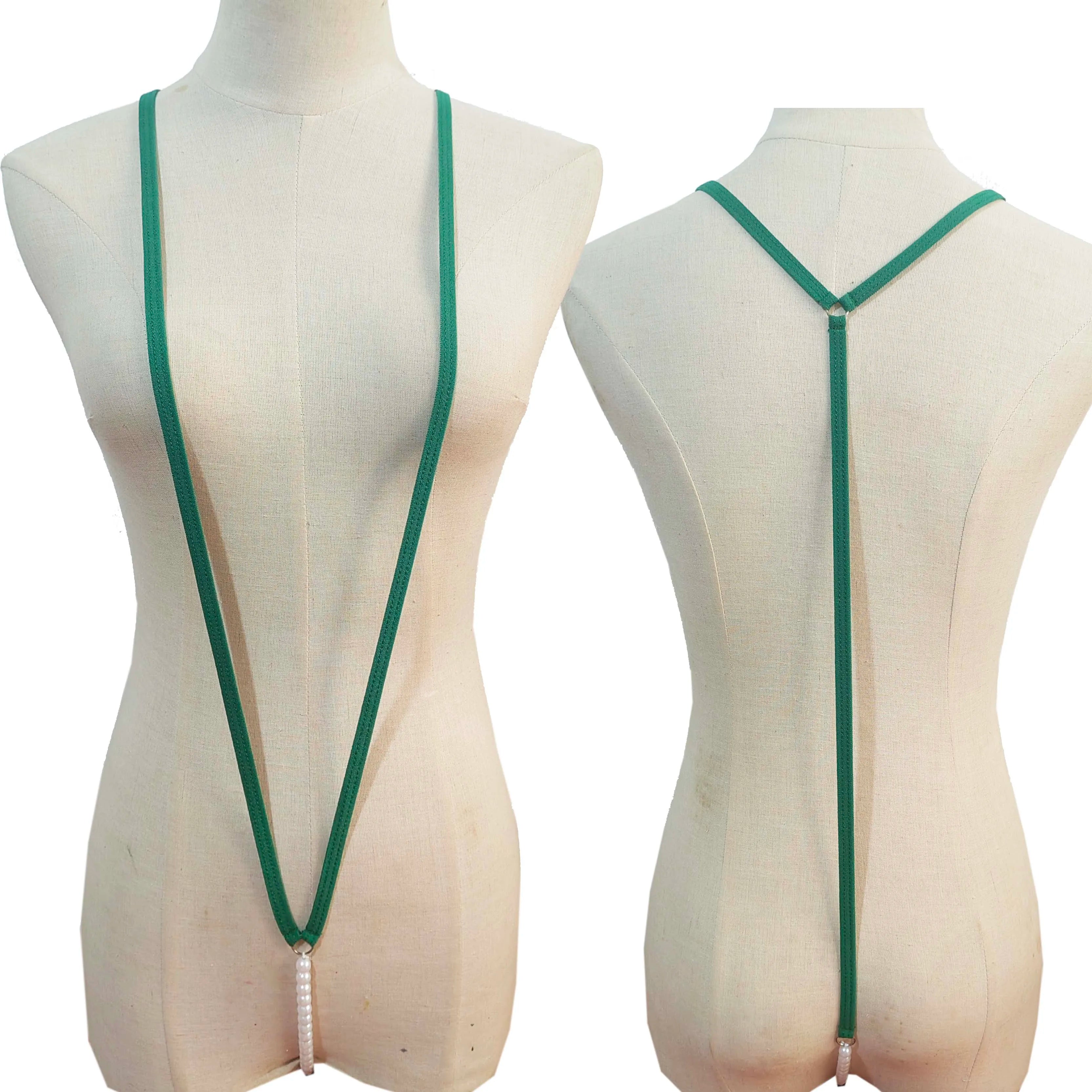 Sheer Mini Bodysuit Woman Lingerie Porn Micro Bikinis Back Bare Outfits Erotic Tiny Bow-tie Underwear Set
