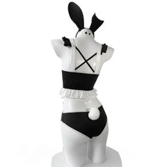 Japanese Kawaii Bunny Girl Cosplay Costume Lingerie Hollow Out Uni