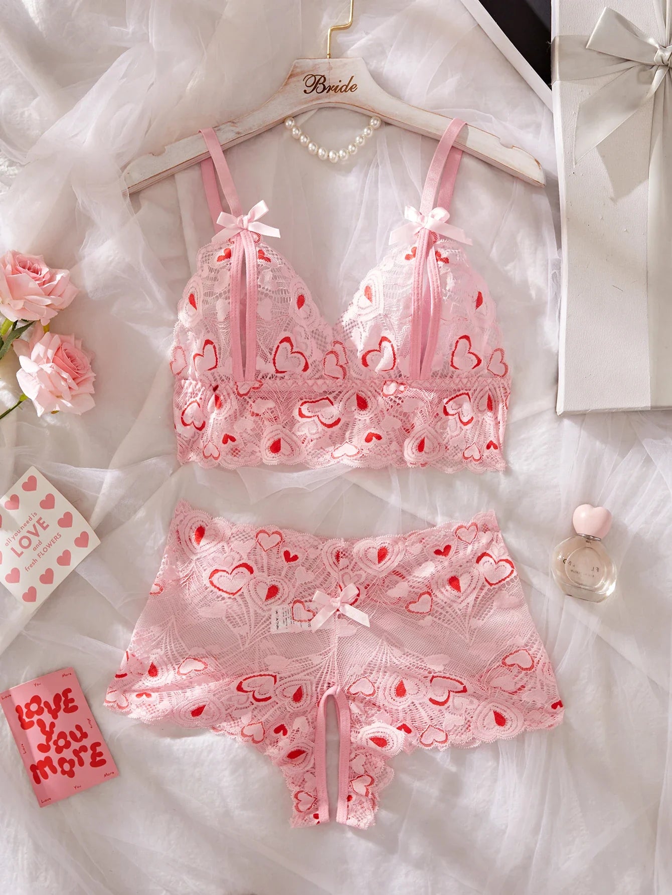 Lace Bra And Panties Set Com