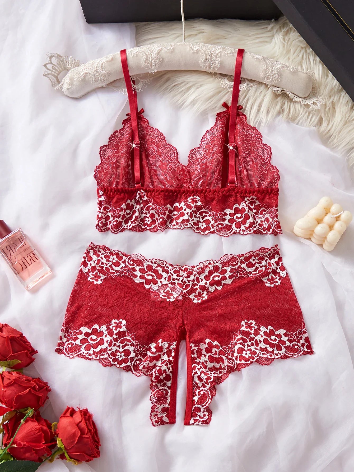 Lace Bra And Panties Set Com