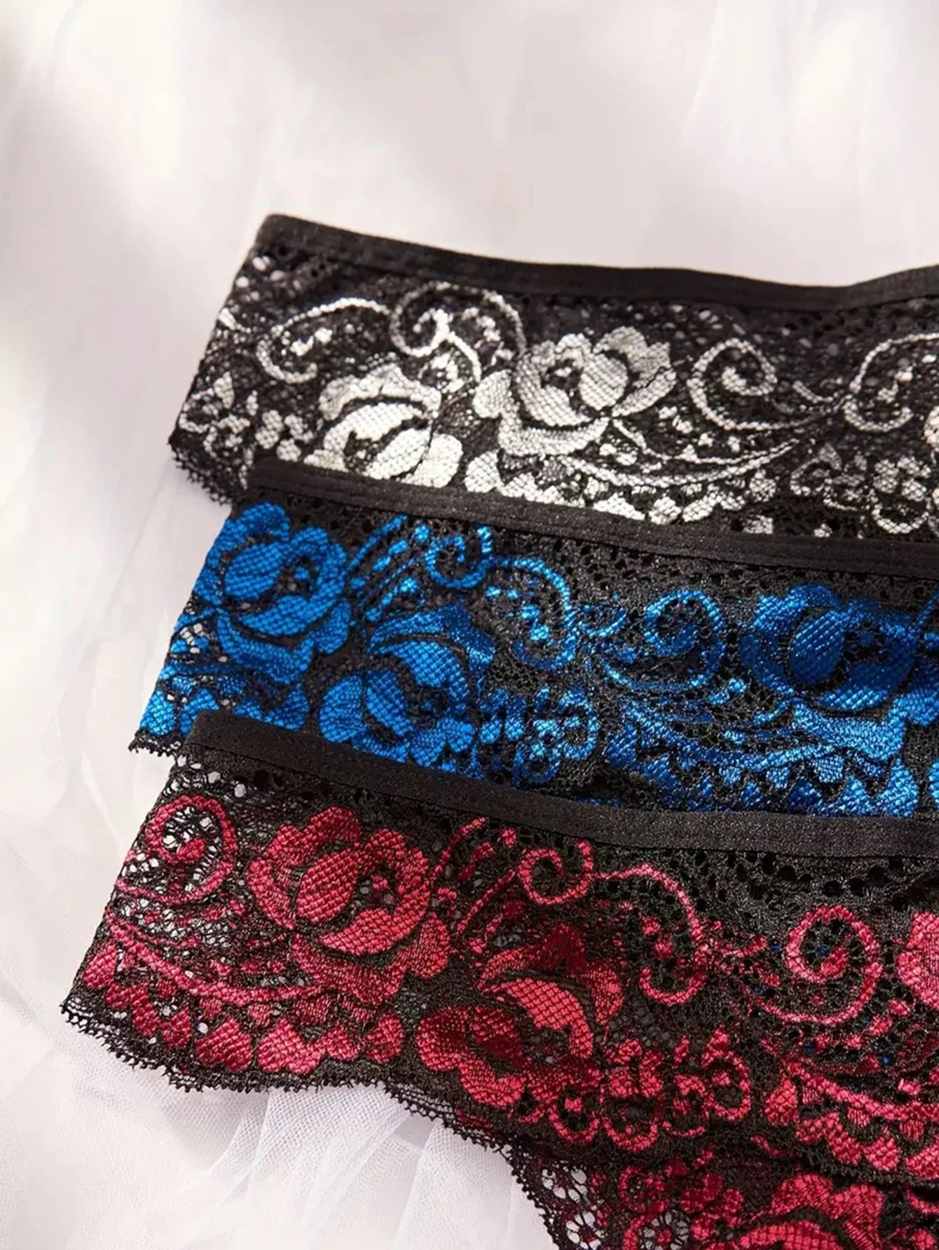 Lace Romantic Floral Thong Soft Underwear G-string Com