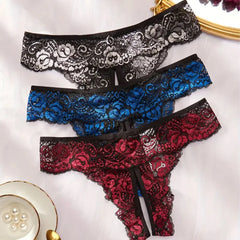 Lace Romantic Floral Thong Soft Underwear G-string Com