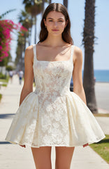 Lace A Line Dress Ivory