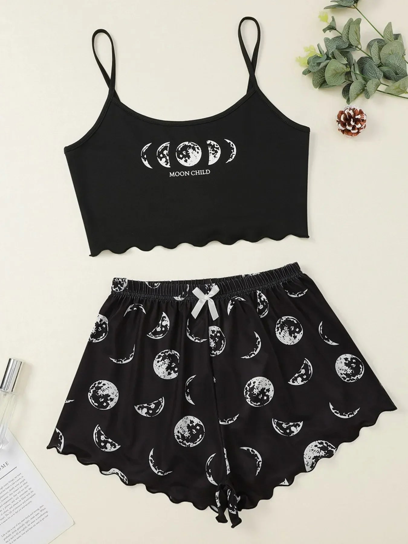 Leopard Print Sling Sleepwear Pajamas Set Lingerie V-Neck Sleeveless Top and Shorts Sets Pyjamas Homewear