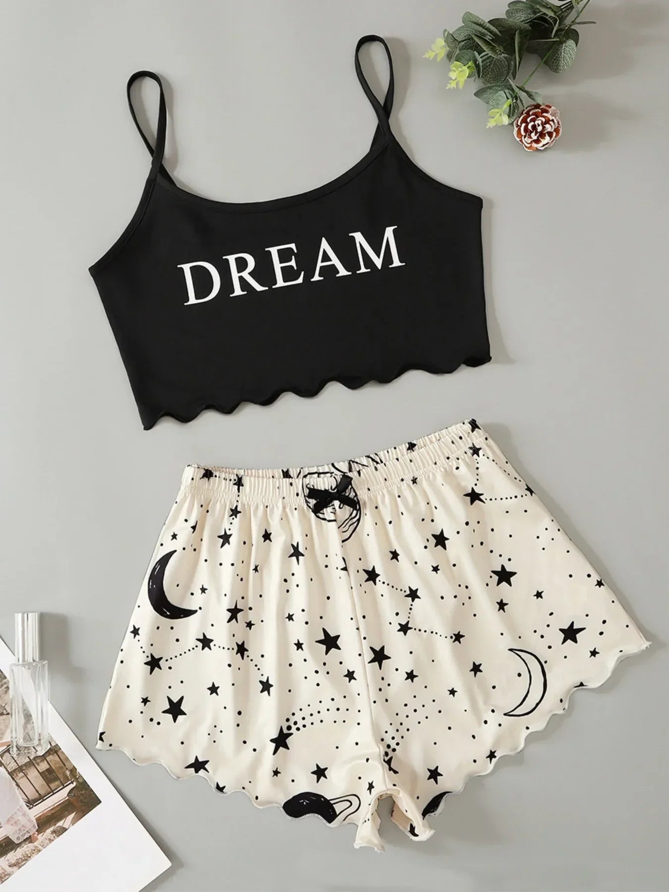 Leopard Print Sling Sleepwear Pajamas Set Lingerie V-Neck Sleeveless Top and Shorts Sets Pyjamas Homewear