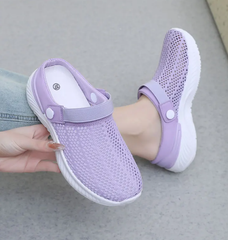 Lightweight Breathable Half-Slip Net Mesh Comfortable Anti-Slip Shoes