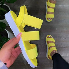 Lightweight Strappy Sandals Textured Soles Rounded Toes