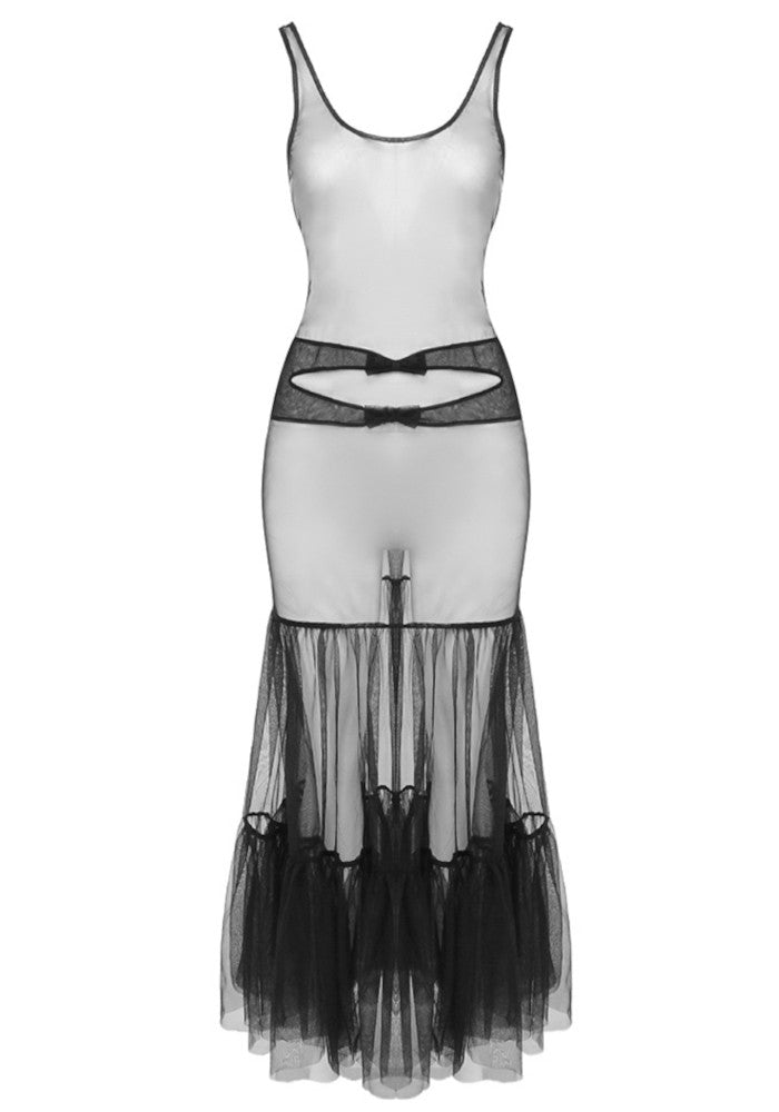 Long Sleeve Blazer Maxi Dress Black