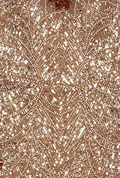 Strapless Crystal Sequin Maxi Dress Gold