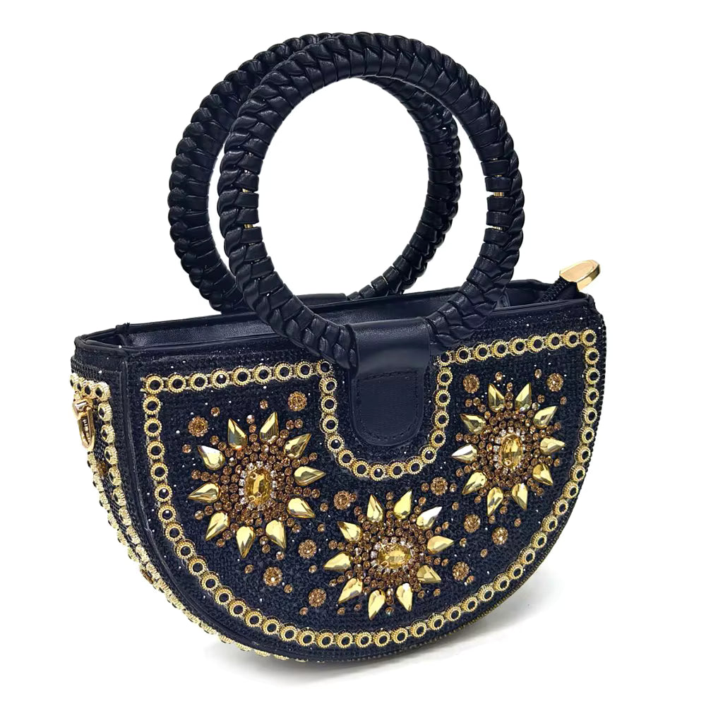 Lucky Star Bag With Elegant Pointed Tip Evening Party Shoes And Bag Set