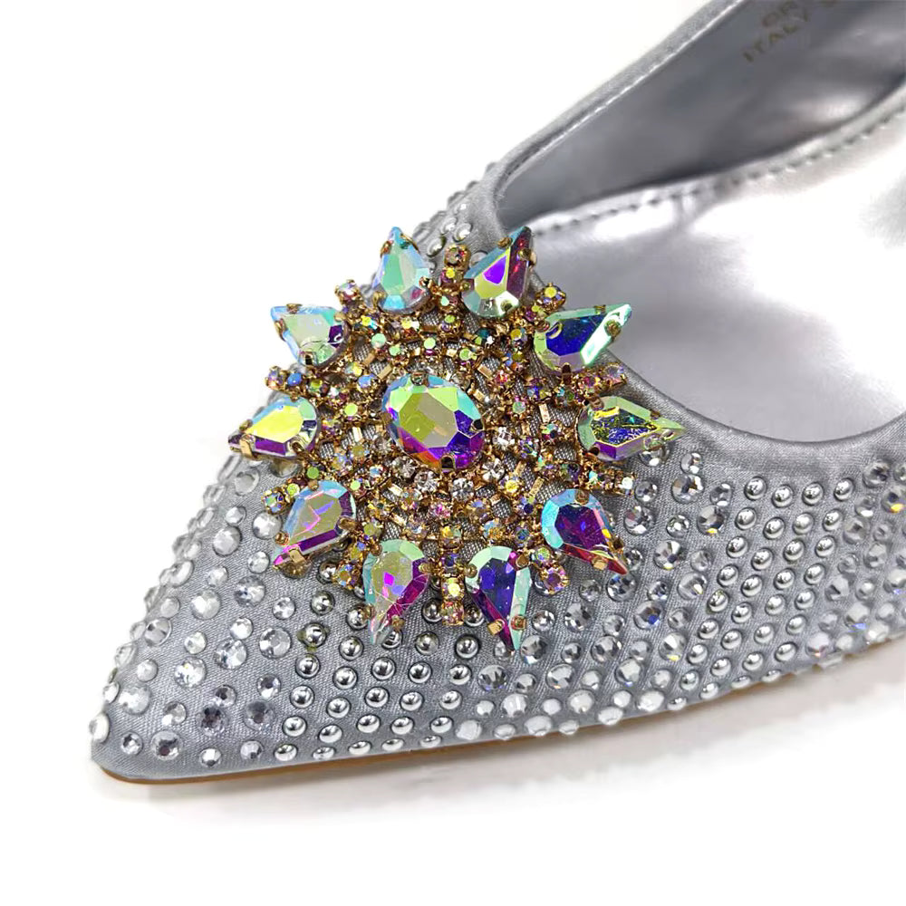 Lucky Star Bag With Elegant Pointed Tip Evening Party Shoes And Bag Set