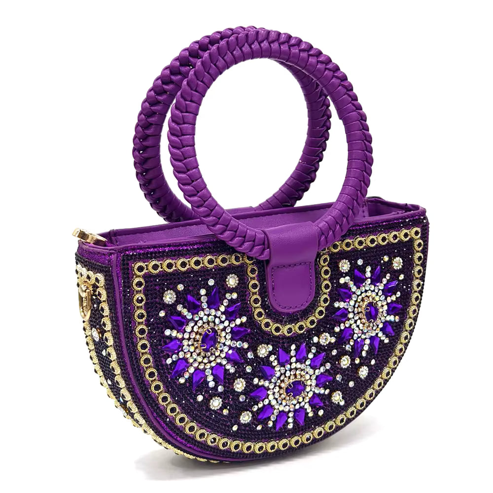 Lucky Star Bag With Elegant Pointed Tip Evening Party Shoes And Bag Set