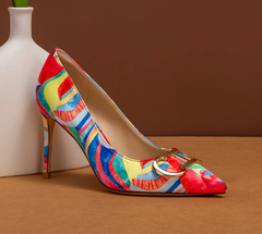 Luxurious Design and Exquisite Contrast Versatile Thin High Heels