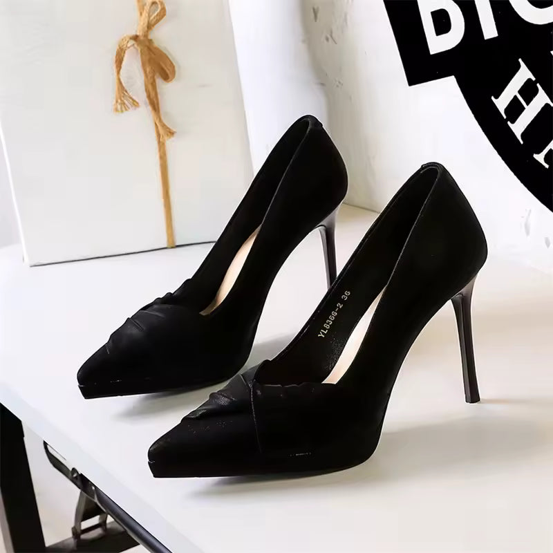 Banquet Pointed Toe Waterproof Platform Super High Heels