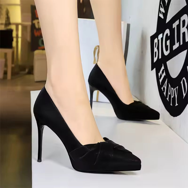 Banquet Pointed Toe Waterproof Platform Super High Heels