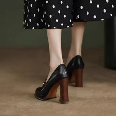 Luxury Chunky Heels Designer Loafers Platform Pumps High Heels Shoes