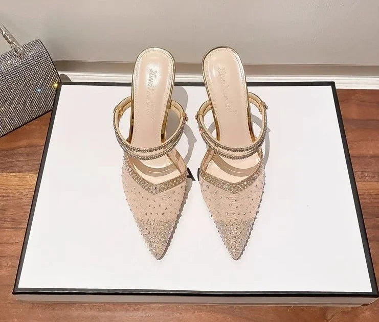 Comfortable Breathable PVC Evening Party High Heels Pumps