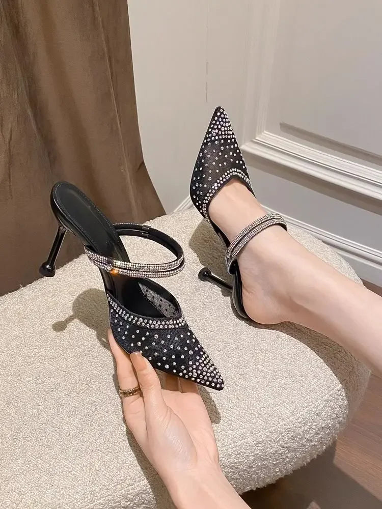 Comfortable Breathable PVC Evening Party High Heels Pumps