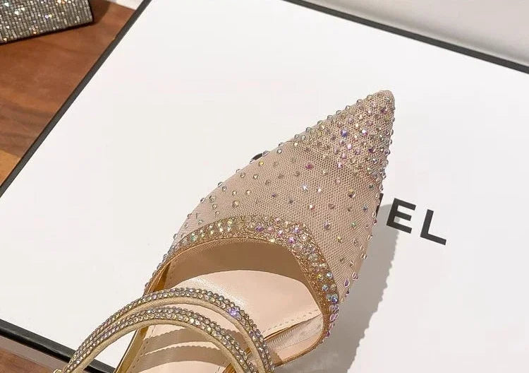 Comfortable Breathable PVC Evening Party High Heels Pumps