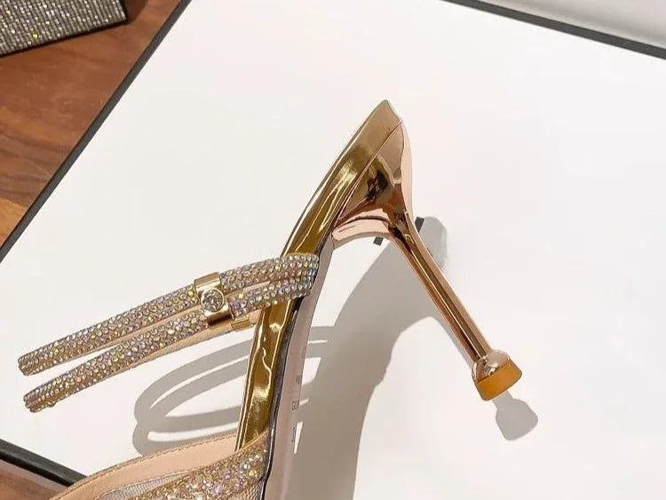 Comfortable Breathable PVC Evening Party High Heels Pumps