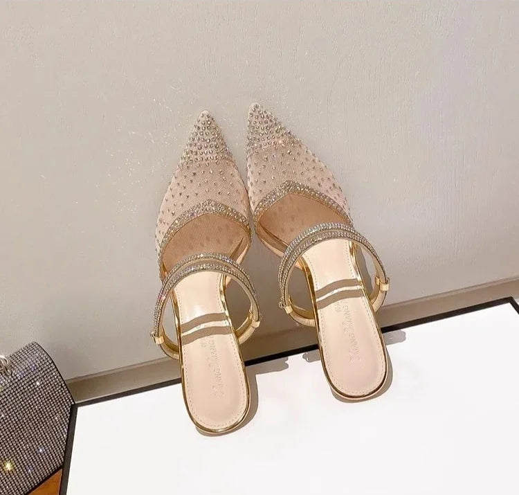 Comfortable Breathable PVC Evening Party High Heels Pumps