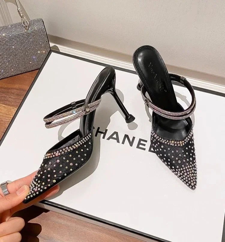 Comfortable Breathable PVC Evening Party High Heels Pumps