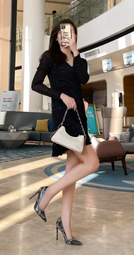 Luxury Microfiber Pointed toe Pumps High Stiletto Heels