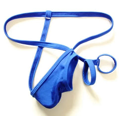 Men's erotic underwear colourful bikini thong mini ring see-through T-pant multi-colour swim underwear high-elastic pouch underw