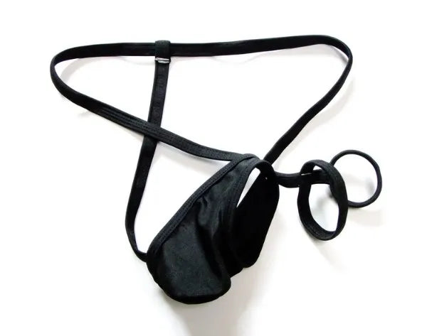 Men's erotic underwear colourful bikini thong mini ring see-through T-pant multi-colour swim underwear high-elastic pouch underw