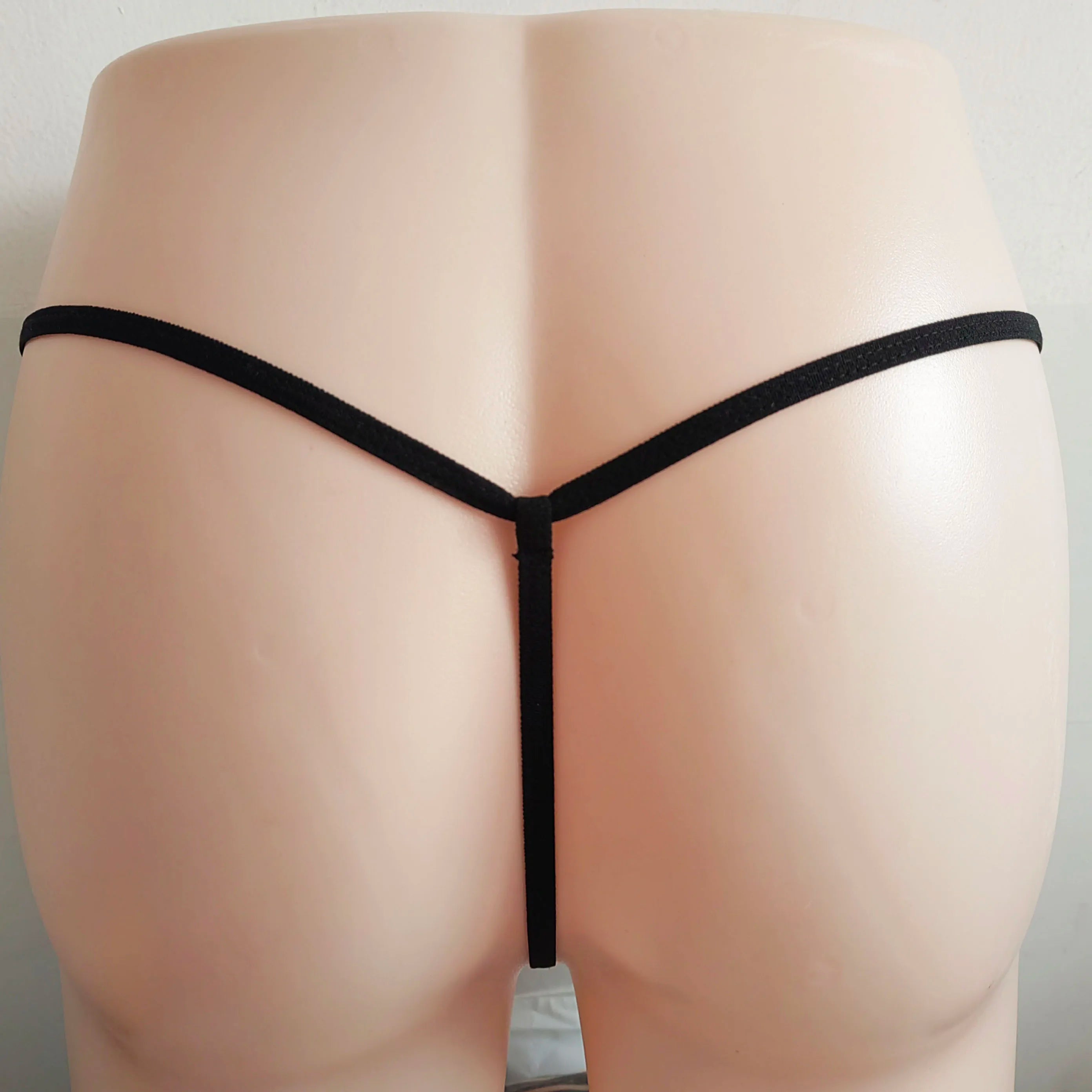 Men's lingerie pouch thong cross-border men's lingerie mesh see-through T-back pants