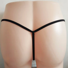 Men's lingerie pouch thong cross-border men's lingerie mesh see-through T-back pants