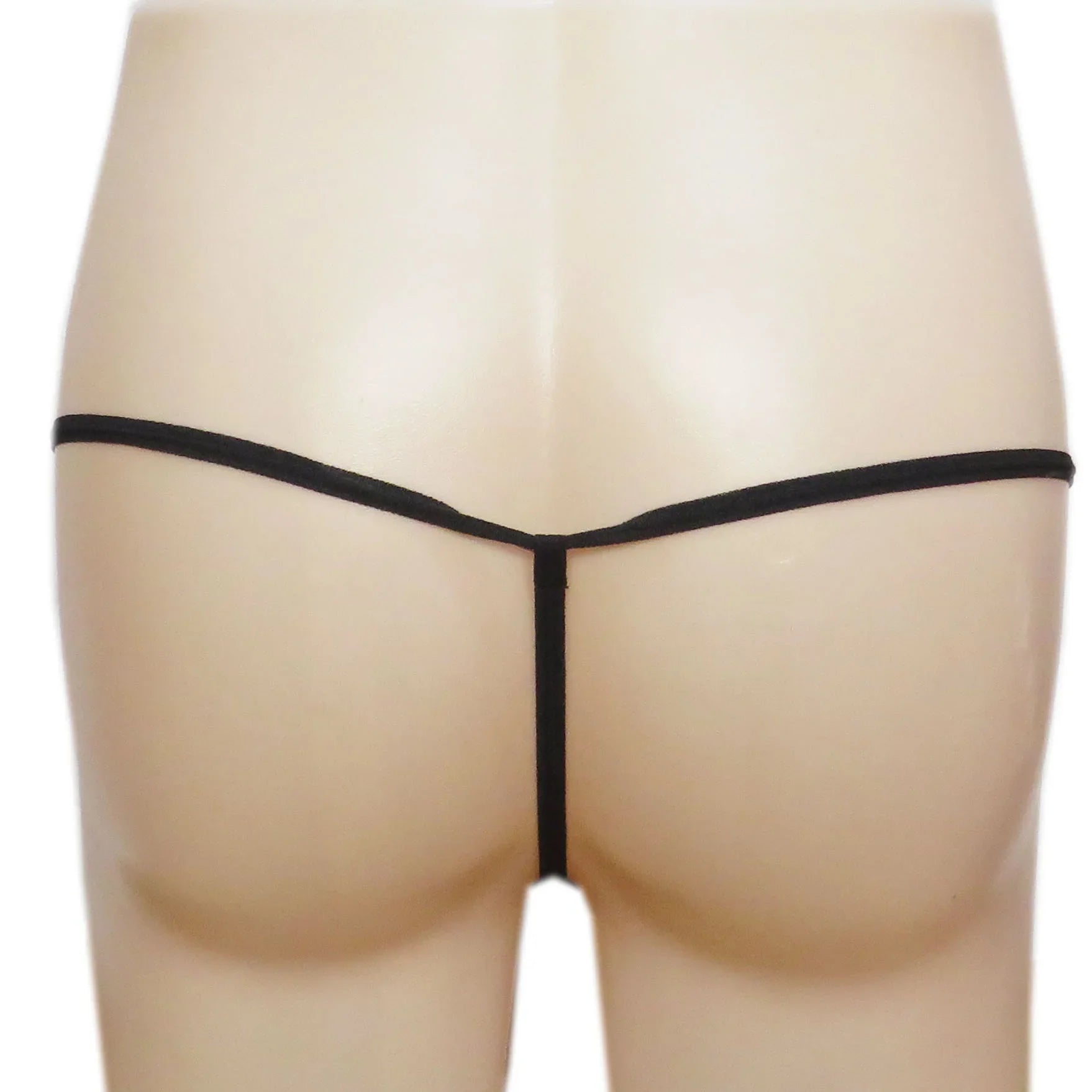 Men's thong low-rise thong Ultra-thin underwear Patent leather T-back underwear Men's thong underpants