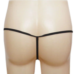 Men's thong low-rise thong Ultra-thin underwear Patent leather T-back underwear Men's thong underpants