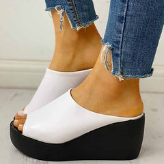 Modern Open Toe  Wedges Slip On