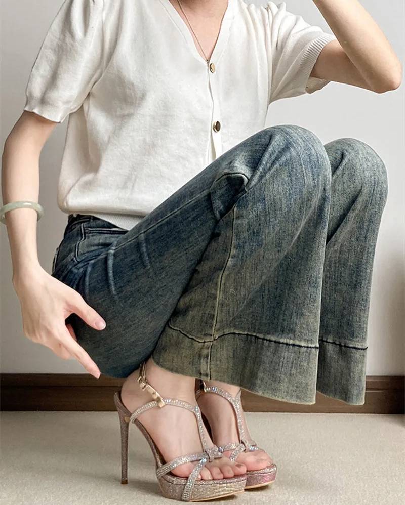 Narrow Band Bling Bling Sequined Crystal Platform Wedges Gladiator Sandals