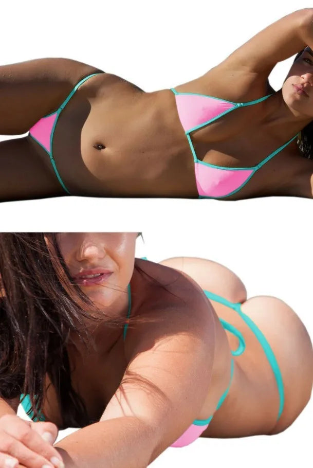 New European and American cross-border sports bikini mini lingerie swimwear set