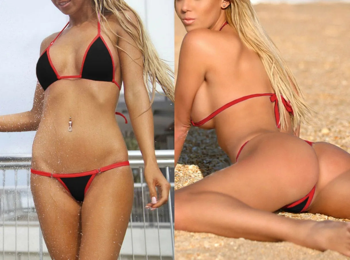 New European and American cross-border sports bikini mini lingerie swimwear set