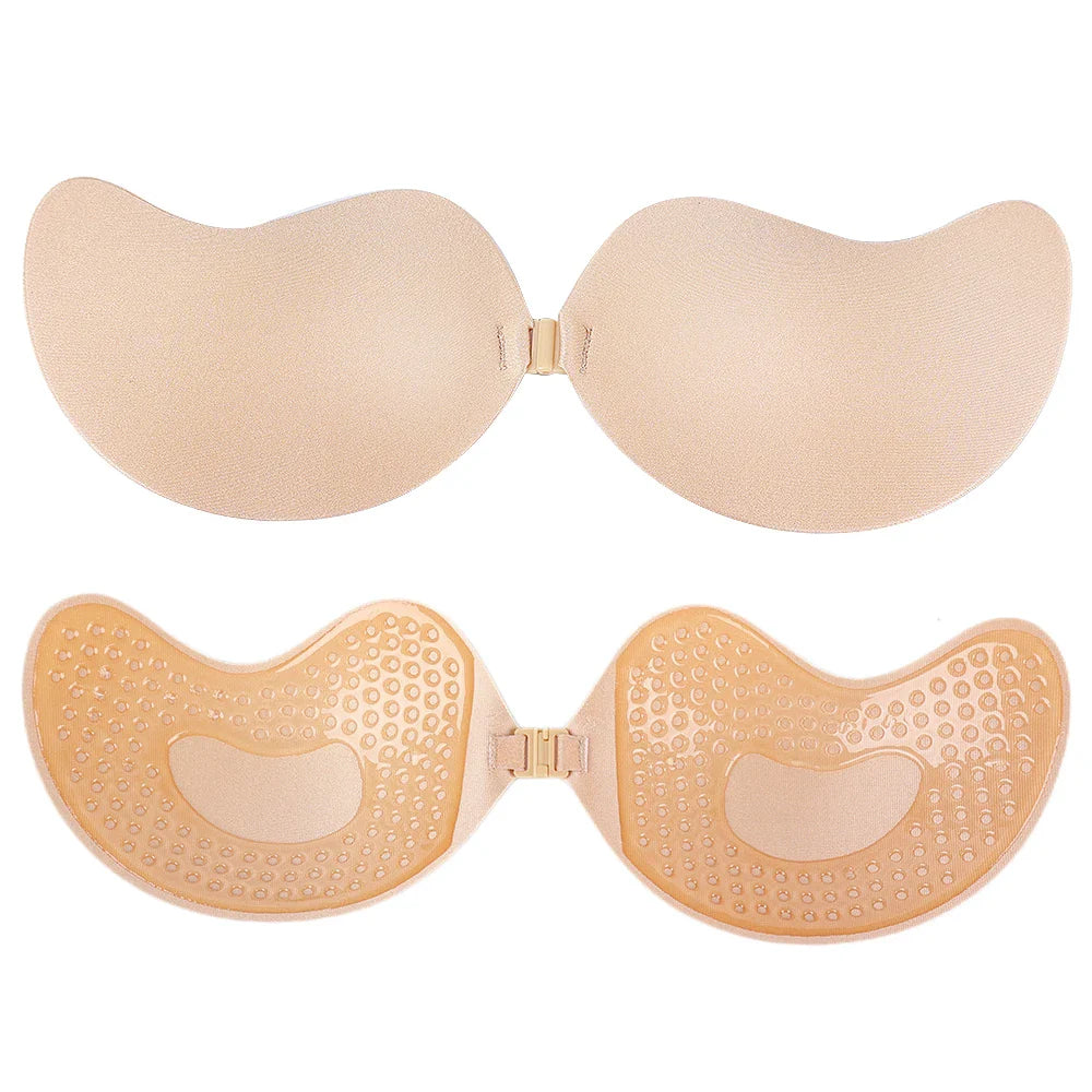 New Silicone Chest Stickers Lift Up Nude Bra Self Adhesive Bra Nude Invisible Push Up Cover Bra Pad Strapless Breast Petals