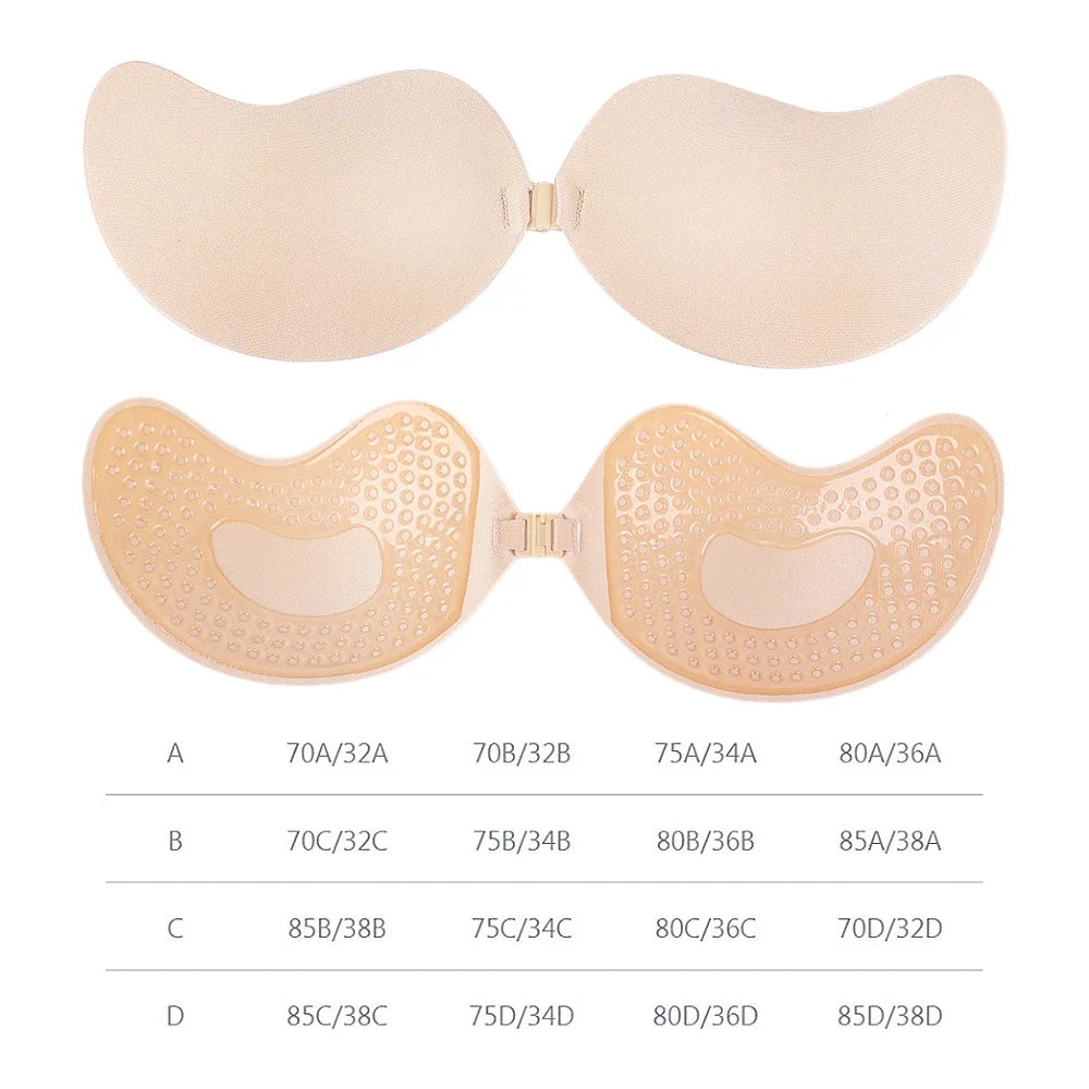 New Silicone Chest Stickers Lift Up Nude Bra Self Adhesive Bra Nude Invisible Push Up Cover Bra Pad Strapless Breast Petals